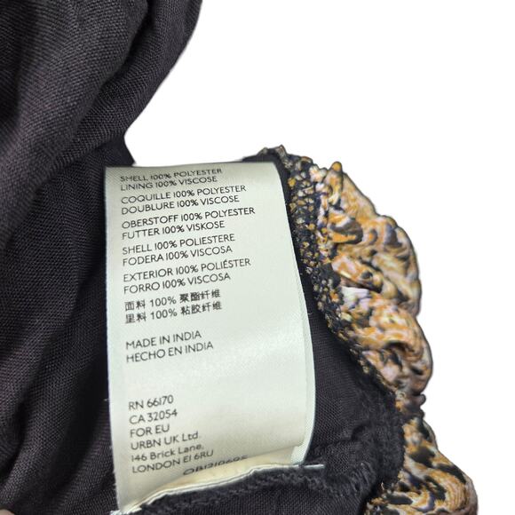 FREE PEOPLE MEDIUM GABI TUNIC BOHO V-NECK LONG BELL SLEEVE OPEN BACK MINI DRESS - Picture 5 of 8